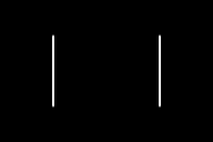 Absolute horizontal Sobel response, scaled to the display range from zero to 255.
